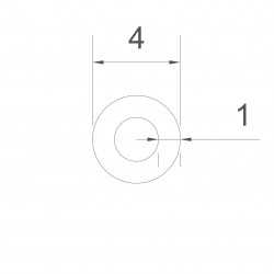 Tube en cuivre 4x1mm