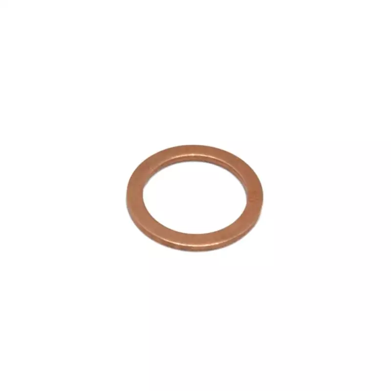 Flat copper gasket 19x13.5x1.5mm 1/4"