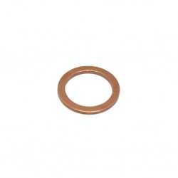 Flat copper gasket 19x13.5x1.5mm 1/4"