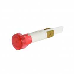 Lampada spia rossa 250V con Faston