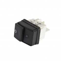 Bipolar switch black 16A 250V