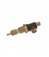 Connexion conique vanne vapeur et eau