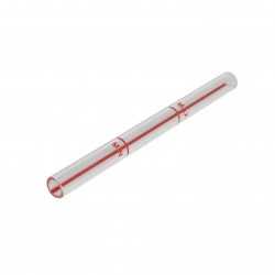 Sight glass red lines 11x140mm