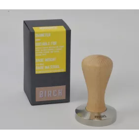 Brooks 58mm stainless tamper birch