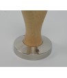 Brooks 58mm rvs tamper met berken handvat
