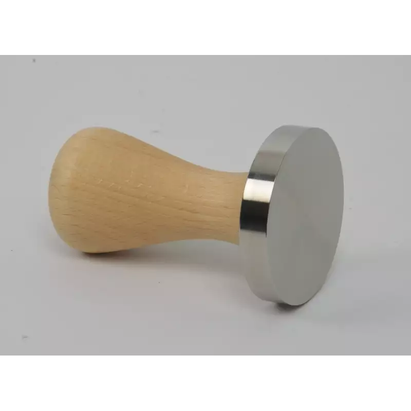 Brooks 58mm stainless tamper birch
