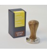 Brooks 58mm stainless tamper European walnut