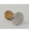 Brooks 58mm stainless tamper European walnut