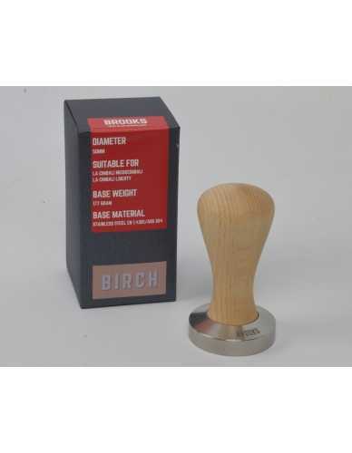 Brooks 50mm tamper with birch handle