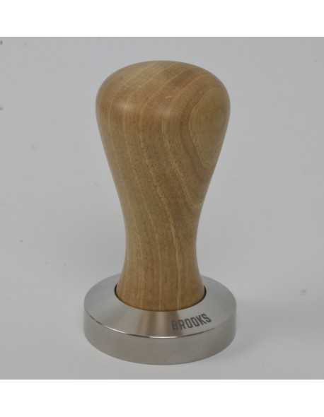 Brooks 50mm tamper with european walnut handle