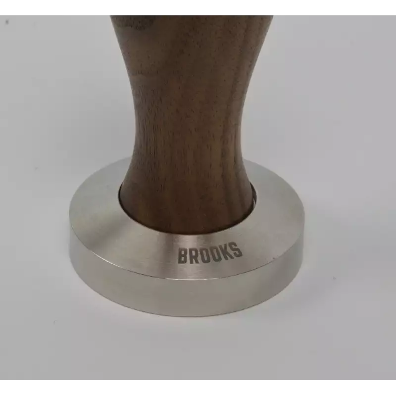 Brooks Pavoni millenium tamper 51.5mm amerikaans walnoot