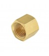 Brass nut 1/4 for 6mm welding cap