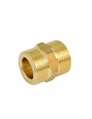 Brass double fitting male 3/4" BSP-G