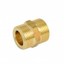 Brass double fitting male 3/4" BSP-G