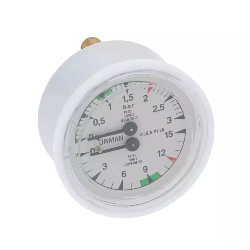 Astoria double pressure gauge 0-3/0-15 bar