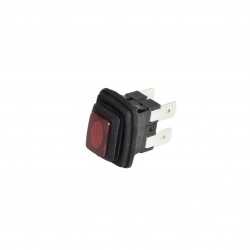 Interrupteur bipolaire rouge 16A 250V
