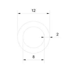 Brooks Parts | Mangueira de silicone 8x12mm shore 60