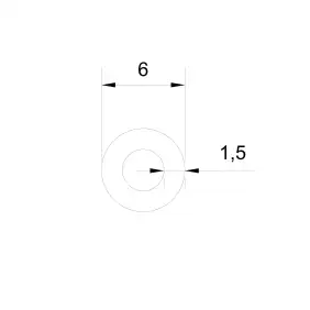 Brooks Parts | Manguera de silicona 3x6mm shore 60