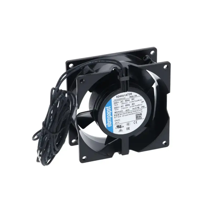 Axialvifte EBM 3856U - 230V Kulelager 92x92x38 mm | Brooks-deler