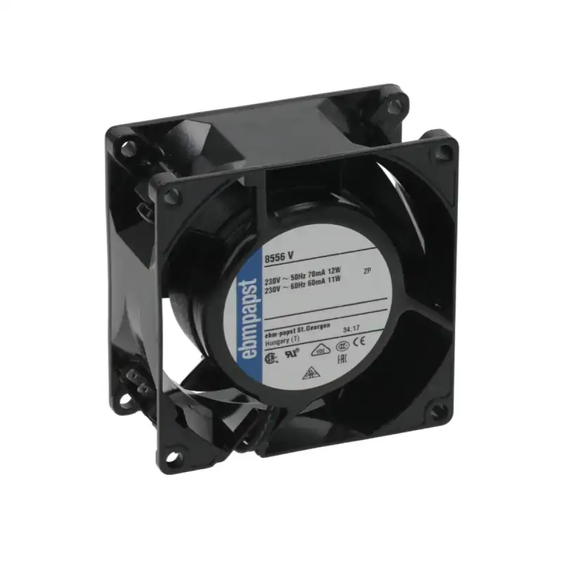 Ventola assiale EBM 8556N - 230V 80x80x38 mm Cuscinetto a sfera | Brooks Parts
