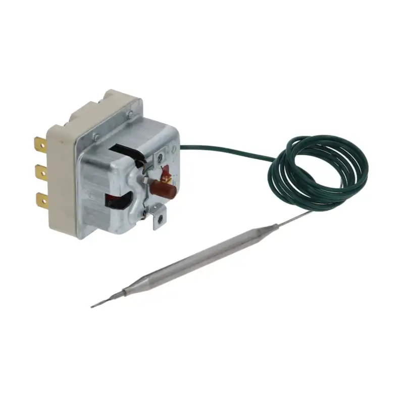 Termostato EGO 5532522858 | Termostato di sicurezza trifase 124°C, bulbo Ø6 mm, capillare da 890 mm