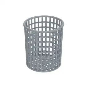 Dishwasher cutlery basket ø 110x125 mm in plastic-coated net