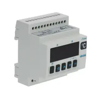 Controlador de Peças Brooks DIXELL XR20D-5N0C1 - 230V, Trilho DIN, Relé do Compressor de 20A.