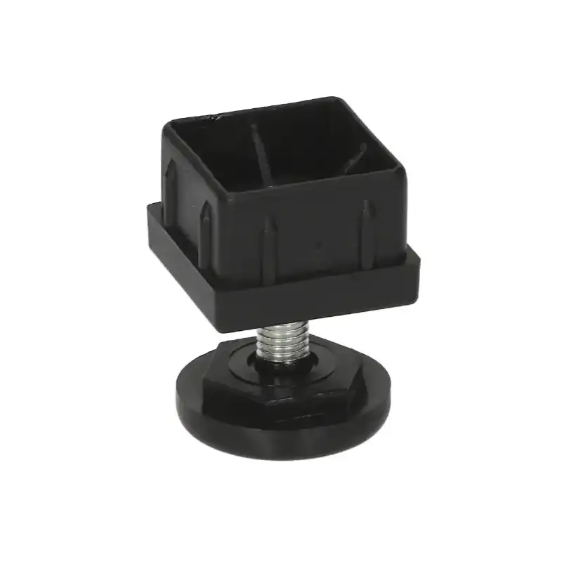 Brooks-Parts Verstellbarer Kunststoff-Fuß ø40x12 mm - Für 40x40 mm Rohre, Höhe 20-40 mm