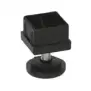 Brooks‑Parts Adjustable Foot Plastic ø40x12 mm – For 40×40 mm Tubulars, 20–40 mm Height