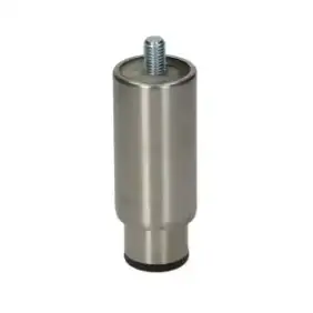 Brooks-Parts justerbar fot i rostfritt stål ø 1" x h 93 mm - tillverkad i Italien, justerbar 93-130 mm