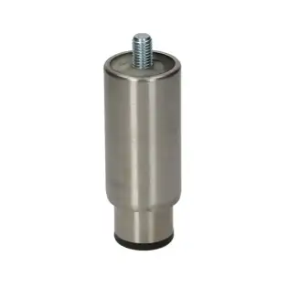 Pied réglable en acier inoxydable pour pièces Brooks de ø 1" x h 93 mm - fabriqué en Italie, réglable de 93 à 130 mm.