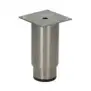 Brooks‑Parts Adjustable Foot Stainless Steel ø1"1/2 x h 115 mm – 115–180 mm Height, Square Flange