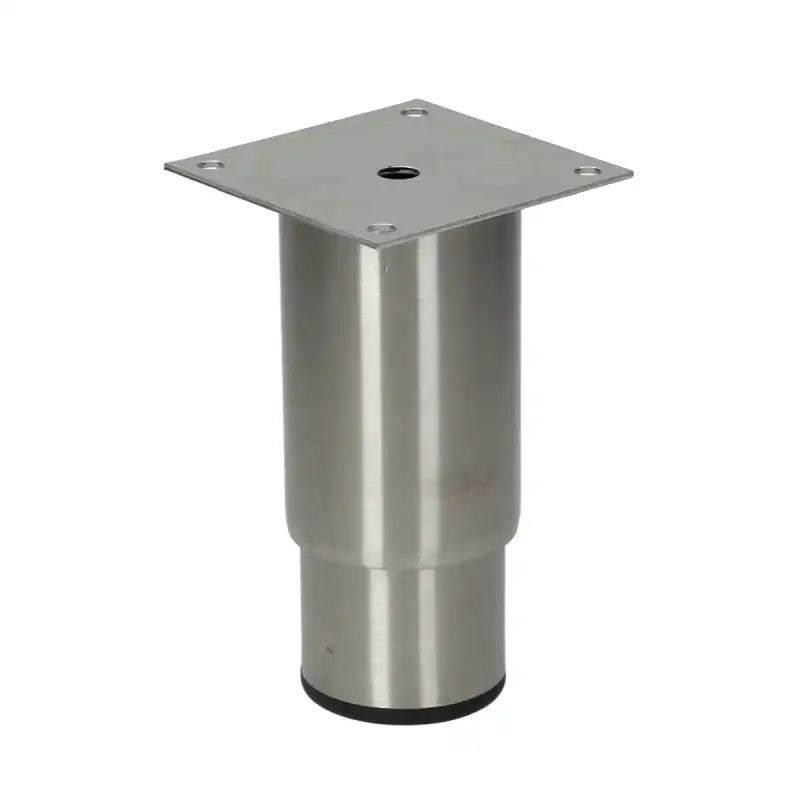 Brooks-Parts Justerbar fod i rustfrit stål med en diameter på 1 3/4 tommer og en højde på 130 mm - højdejusterbar fra 130 til 19