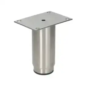 Brooks‑deler Justerbar fot i rustfritt stål ø 2" – 145–230 mm Justerbar, flens 130×90 mm