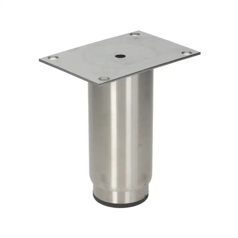 Nóżka regulowana Brooks-Parts ze stali nierdzewnej o średnicy 2" - regulowana od 145 do 230 mm, z kołnierzem o wymiarach 130×90 