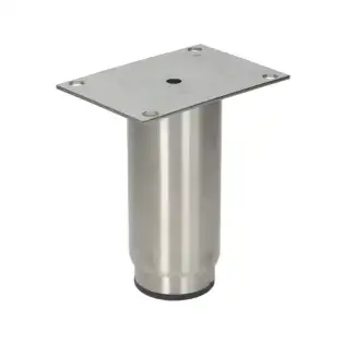 Brooks-Parts verstellbarer Fuß aus Edelstahl ø 2" - 145-230 mm verstellbar, Flansch 130×90 mm.