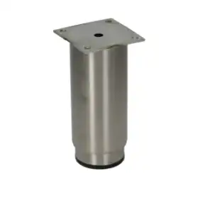 Brooks-Parts Verstelbare Voet Roestvrij Staal ø 2" x h 125 mm - Verstelbaar 125-235 mm, Flens 74×74×2.5 mm