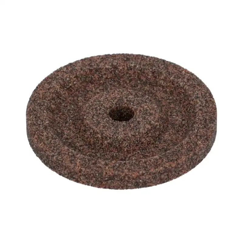 Coarse 45×8×6 stone with hub for ALA, Celme, Fac, Kolossal, Omas, Rheninghaus, Tecmal slicers. Made in Italy by Brooks-Parts.