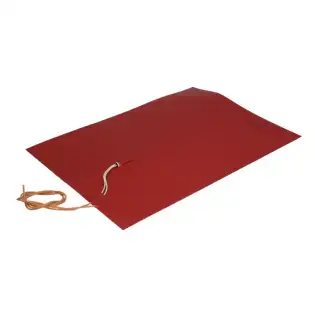 Resistenza in silicone 1000W 230V - Lunghezza 400 mm x Larghezza 290 mm, Termostato 140°C (Made in Romania)