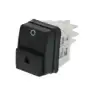 Interruptor bipolar negro de 16A 250V con LED.