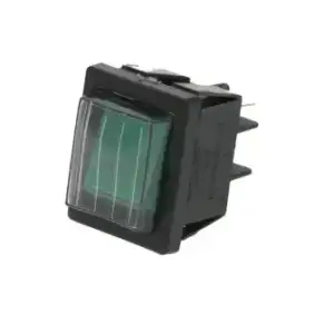 Interrupteur bipolaire Vert 16A 250V - Ø 25 mm | Fabriqué en Italie