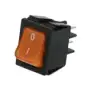 Interruttore bipolare arancione 16A 250V con luce indicatrice - Prodotto in Italia