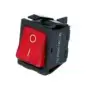 Interrupteur bipolaire rouge 16A 250V avec témoin lumineux - Fabriqué en Chine