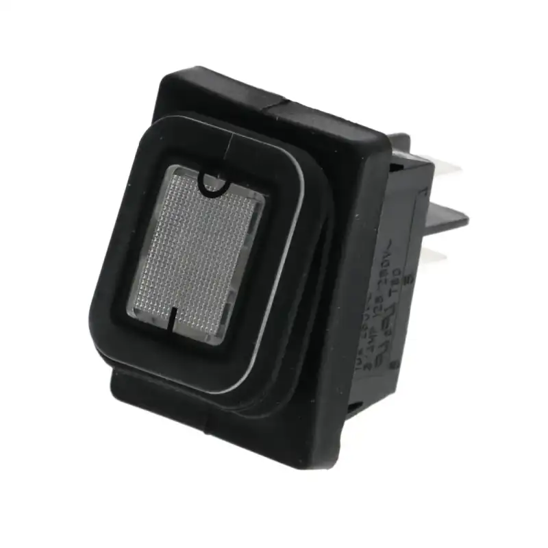 Bipolar Switch White 16A 250V med indikatorlys - Lavet i Kina