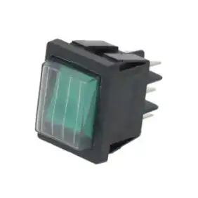 Changeover Switch 2 Pole Green 16A 250V with Light – Made in Italy