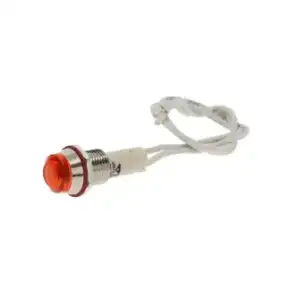 Indicador luminoso naranja 250V - Carcasa de latón - Hecho en Francia