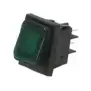 Push-button bipolar green 16A 250V with light | Made in Italy