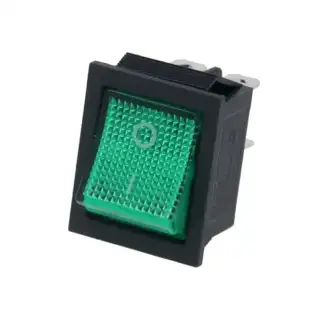 Zelený bipolární vypínač 16A 250V - EMMEPI, Roller Grill