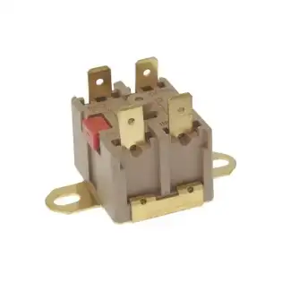 Termostato di contatto a 125°C con reset manuale - 16A 250V per distributori automatici.