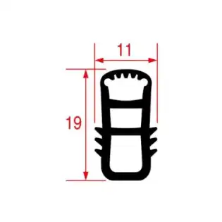 Deurrubber 550x600x650 mm Winterhalter OEM 61007084